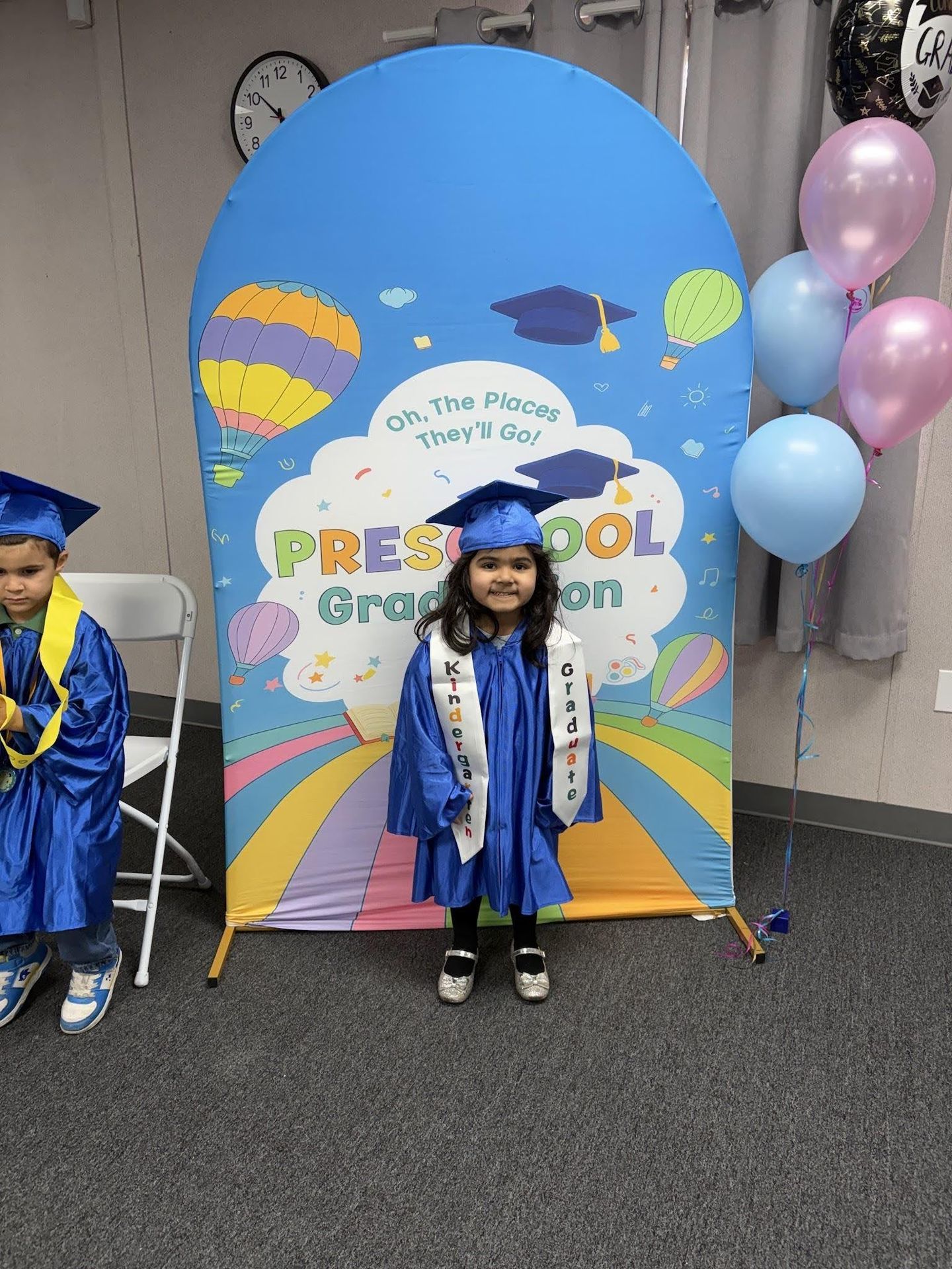 Student smiling at graduation